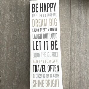 Live your Life on Purpose Sign / Wall Art / Wall Decor / Mini Canvas